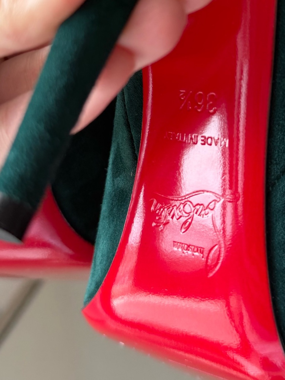 New Christian Louboutin - Astrilarge suede boots 36.5 $1,495 - Picture 11 of 11